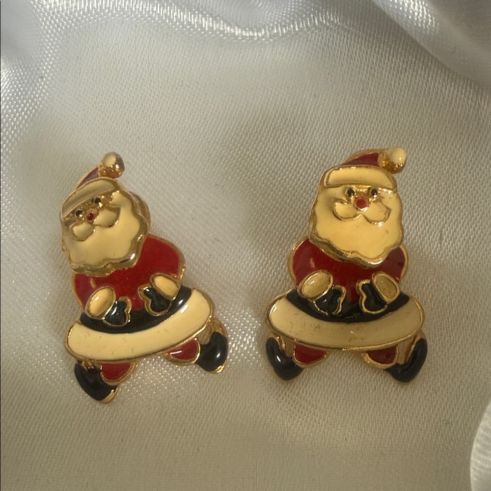 Festive Santa Claus Earrings dangle